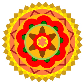 Pookalam design by aishwaryats